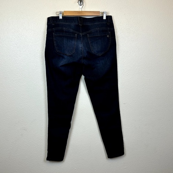 Democracy Womens 14W Ab Solution Mid rise Jeans Blue Skinny Leg Stretch - Picture 4 of 7